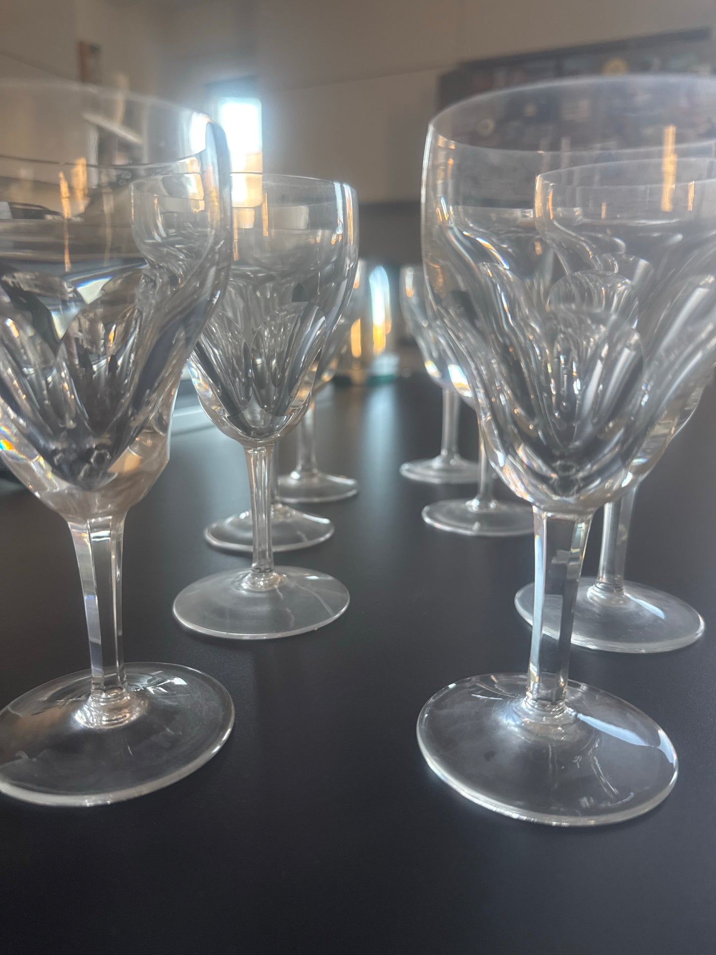 Servizio 8 bicchieri Baccarat modello Riviera – cristallo vintage