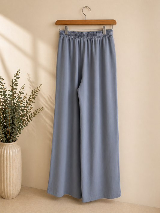 Pantaloni larghi azzurri Two way