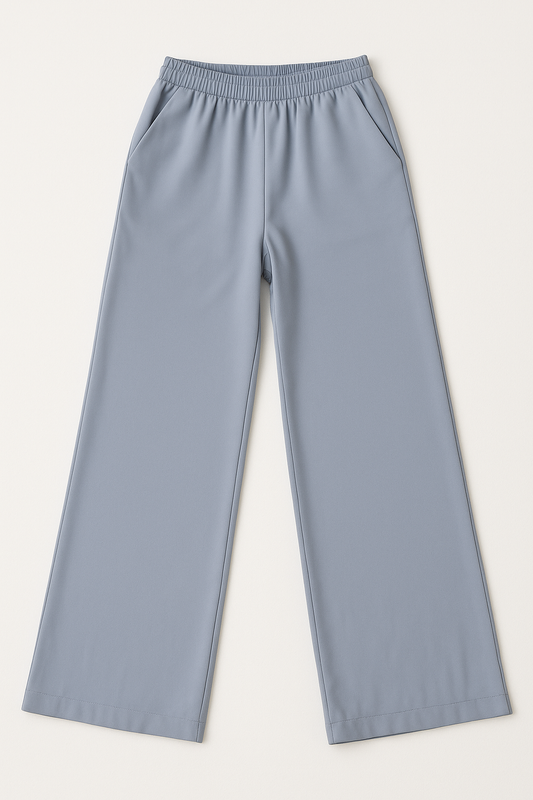 Wide Leg Pants with Elasticated Waist