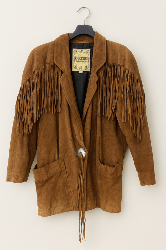 Suede Western Jacket with Fringes