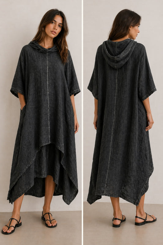 Abito oversize in lino